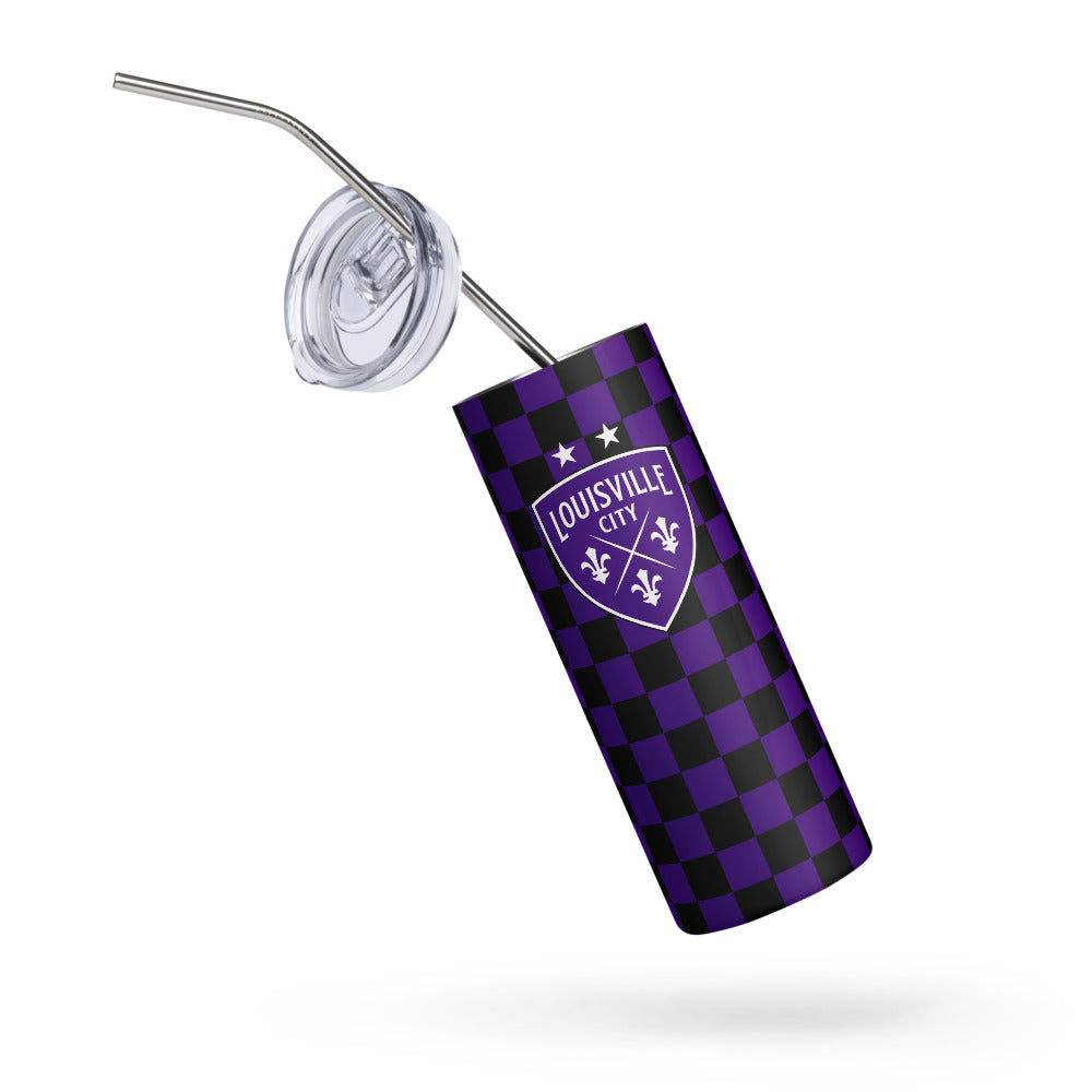Louisville City FC Checkmate Stainless Steel Tumbler