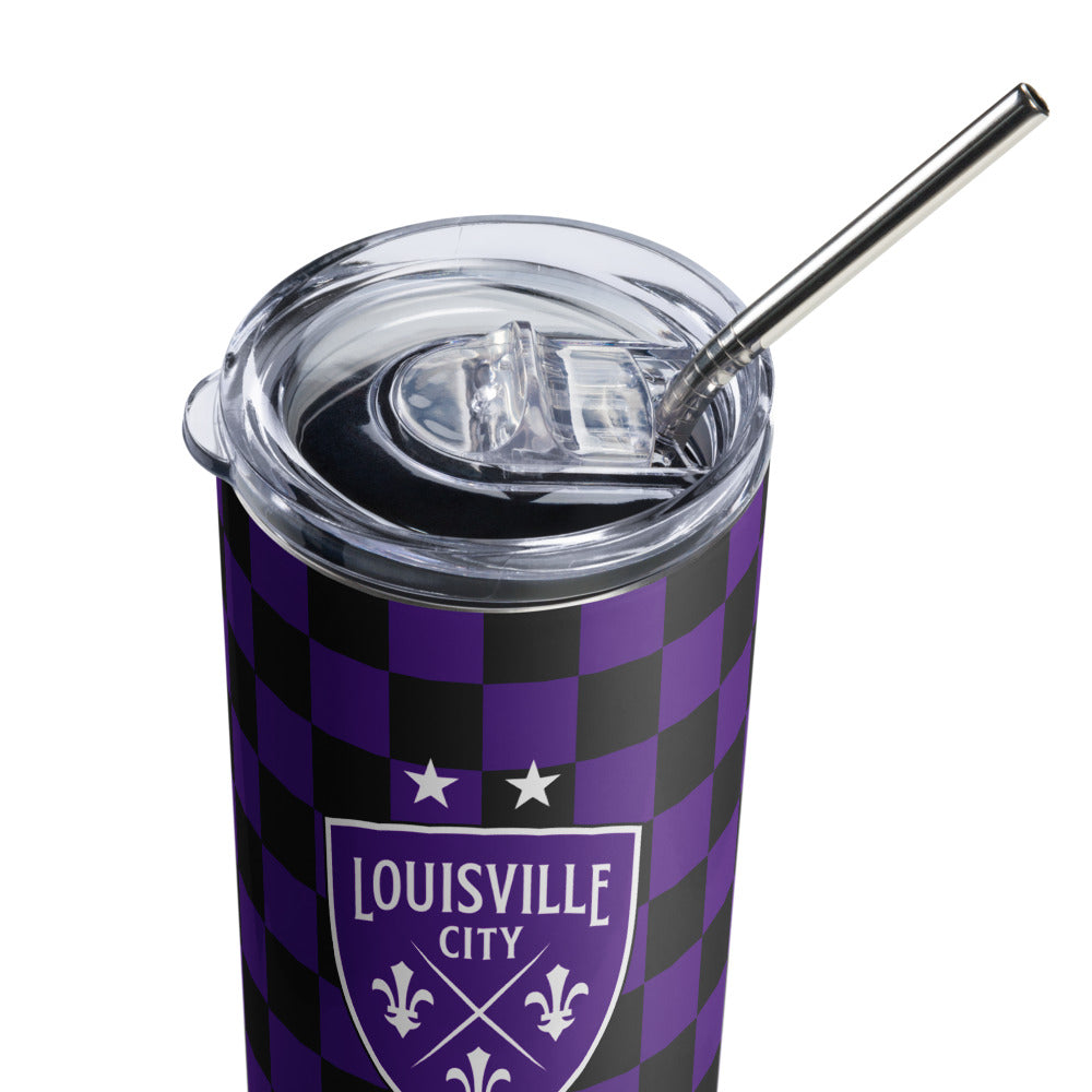 Louisville City FC Checkmate Stainless Steel Tumbler