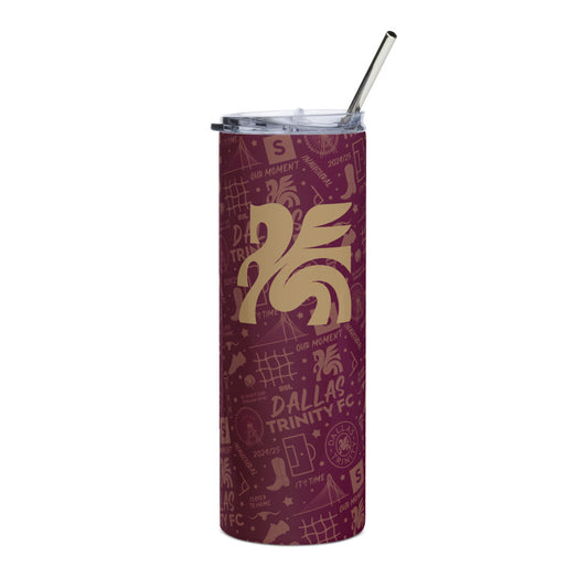 Dallas Trinity FC Tapestry Stainless Steel Tumbler White