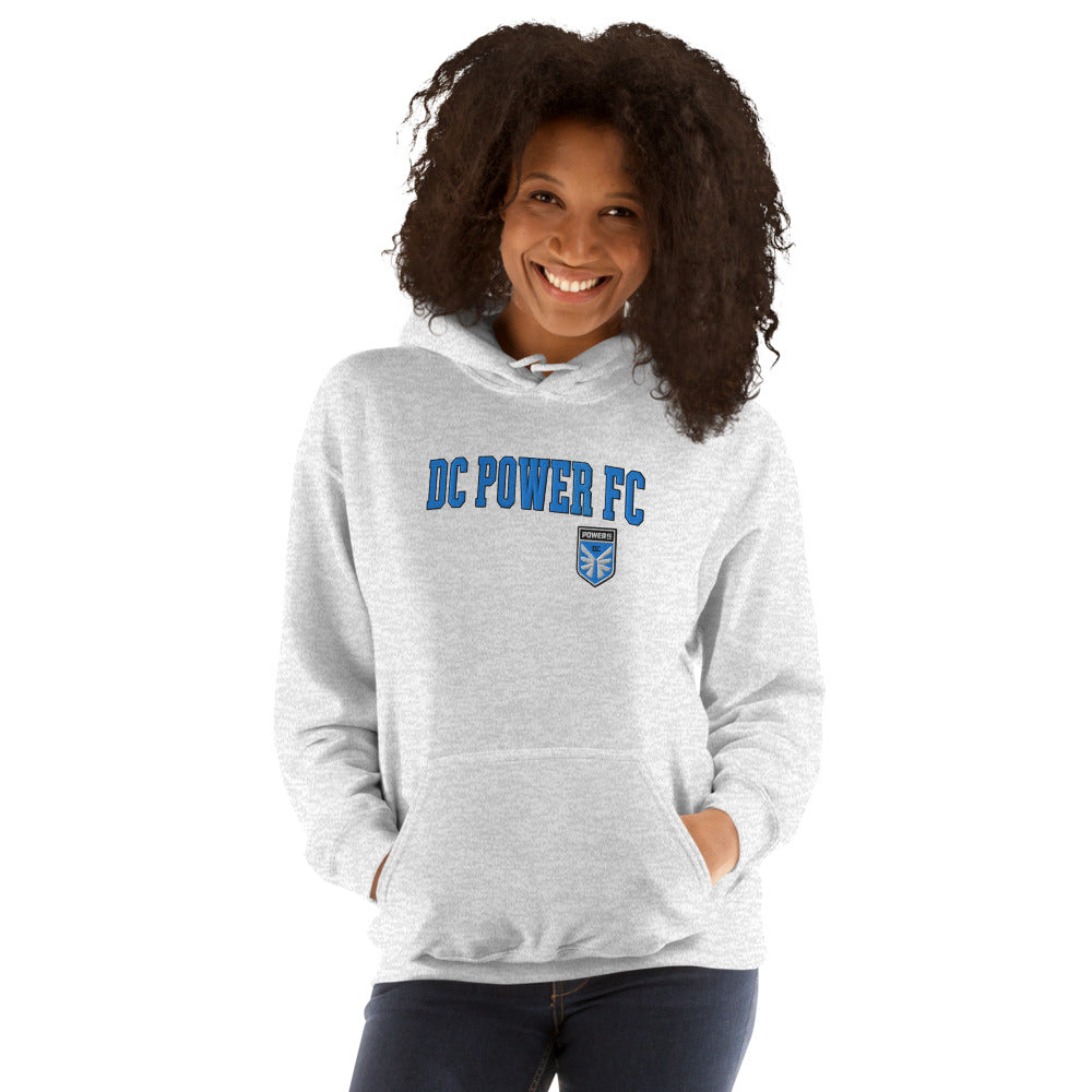 DC Power Embroidered Wordmark Adult Hoodie