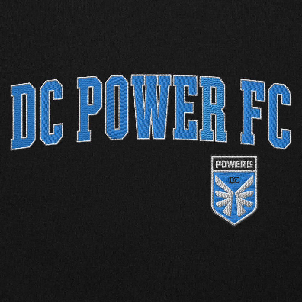 DC Power Embroidered Wordmark Adult Hoodie