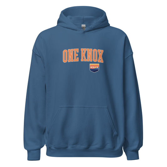 One Knoxville SC Wordmark Adult Hoodie Indigo Blue