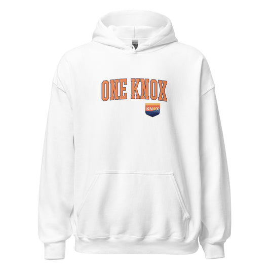 One knoxville sc embroidered wordmark hooded sweatshirt - white