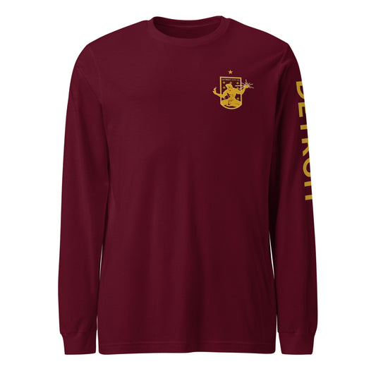 Detroit City FC LC/Sleeve Crest 2-Hit Unisex Long Sleeve T-Shirt