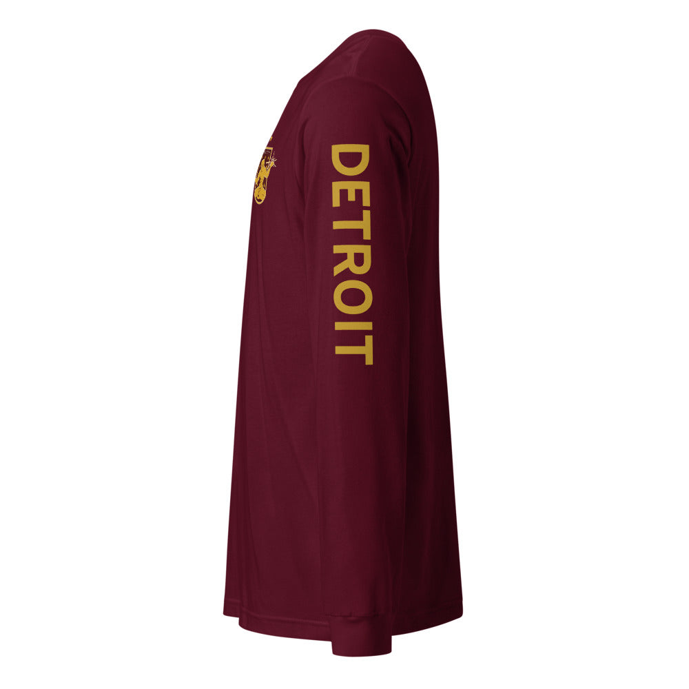Detroit City FC LC/Sleeve Crest 2-Hit Unisex Long Sleeve T-Shirt