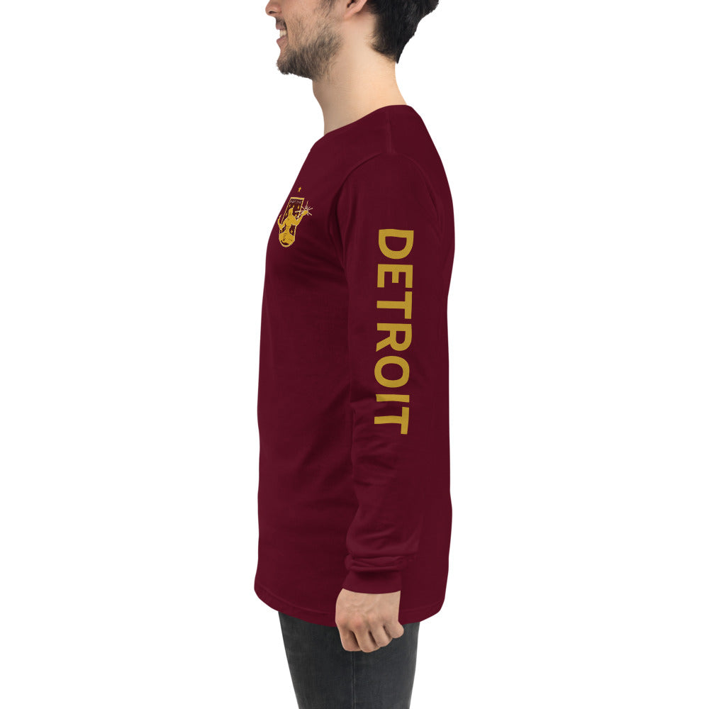 Detroit City FC LC/Sleeve Crest 2-Hit Unisex Long Sleeve T-Shirt