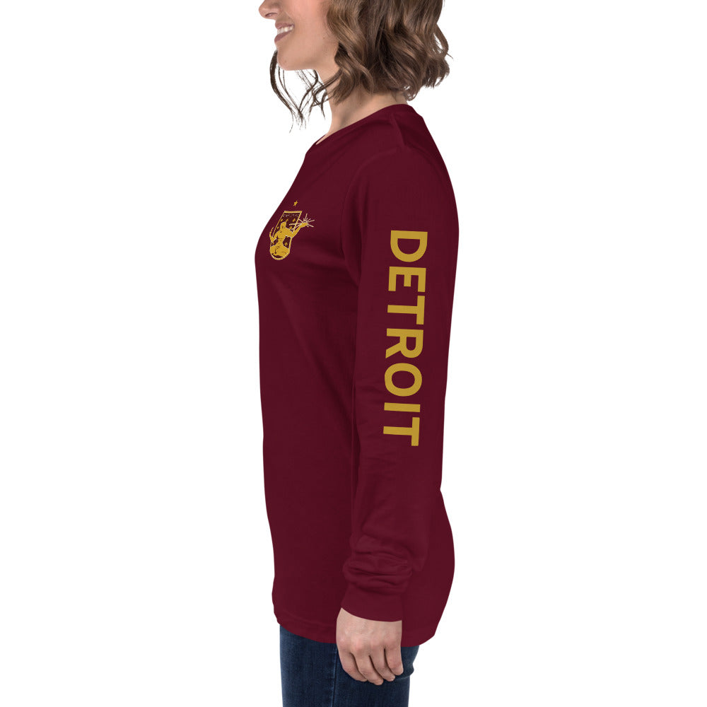 Detroit City FC LC/Sleeve Crest 2-Hit Unisex Long Sleeve T-Shirt