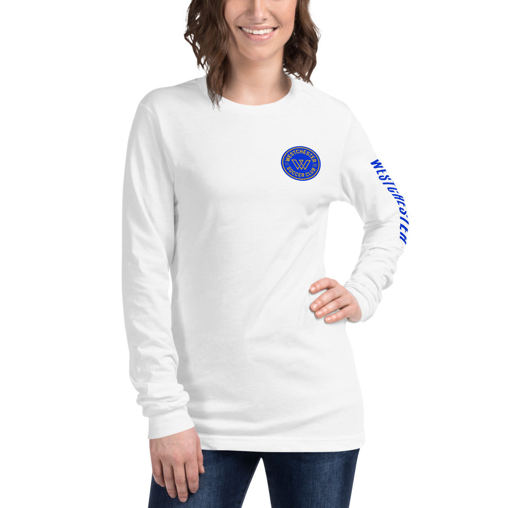 Westchester SC LC/Sleeve Crest 2-Hit Unisex Long Sleeve T-Shirt