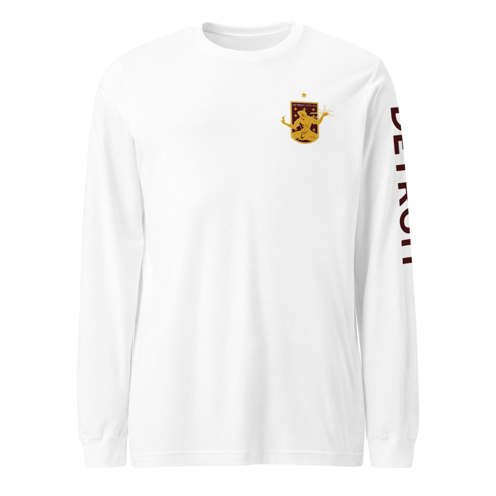 Detroit City FC LC/Sleeve Crest 2-Hit Unisex Long Sleeve T-Shirt
