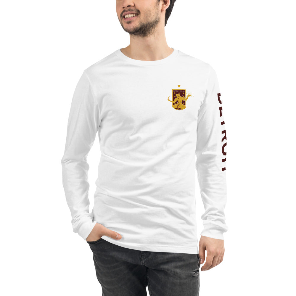 Detroit City FC LC/Sleeve Crest 2-Hit Unisex Long Sleeve T-Shirt