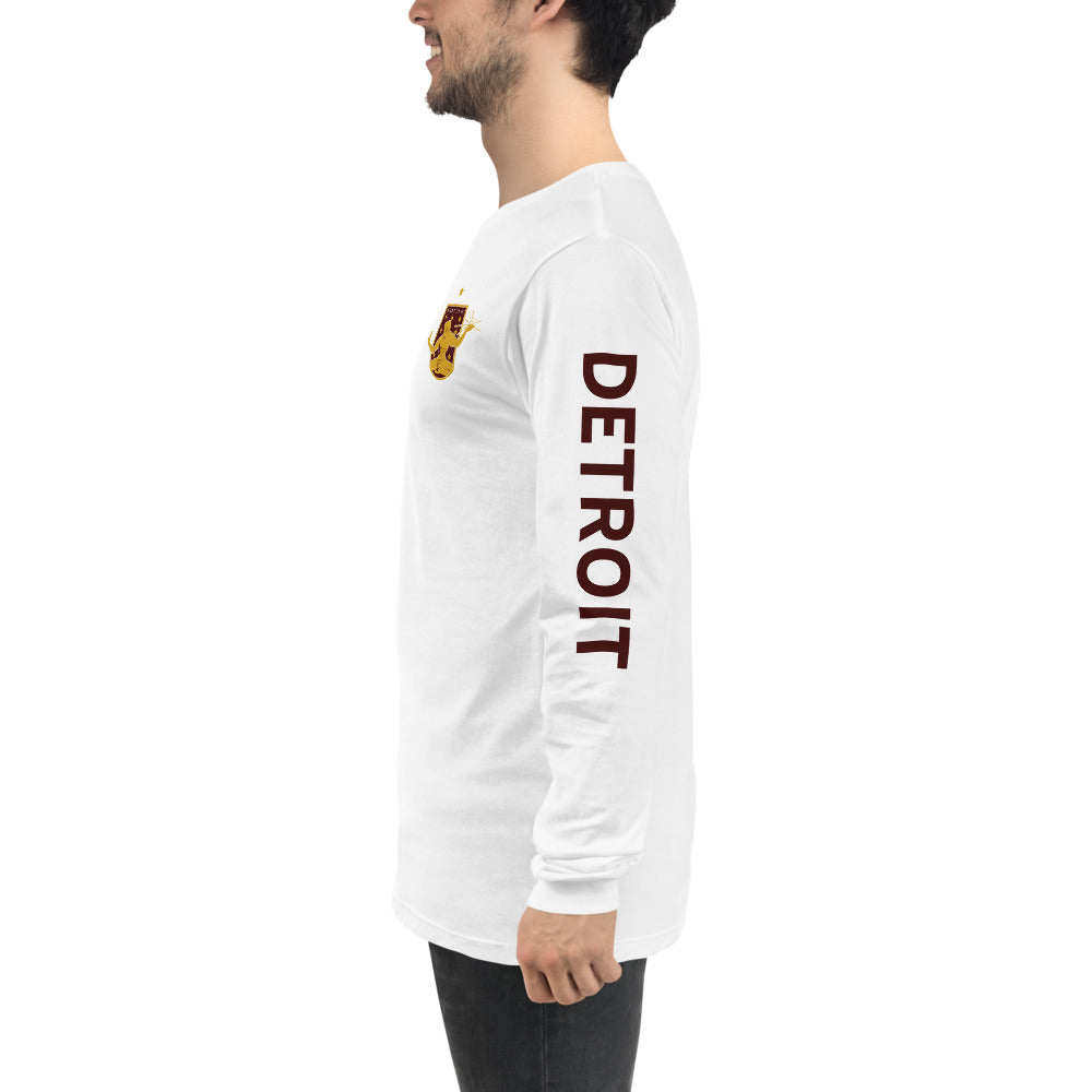 Detroit City FC LC/Sleeve Crest 2-Hit Unisex Long Sleeve T-Shirt