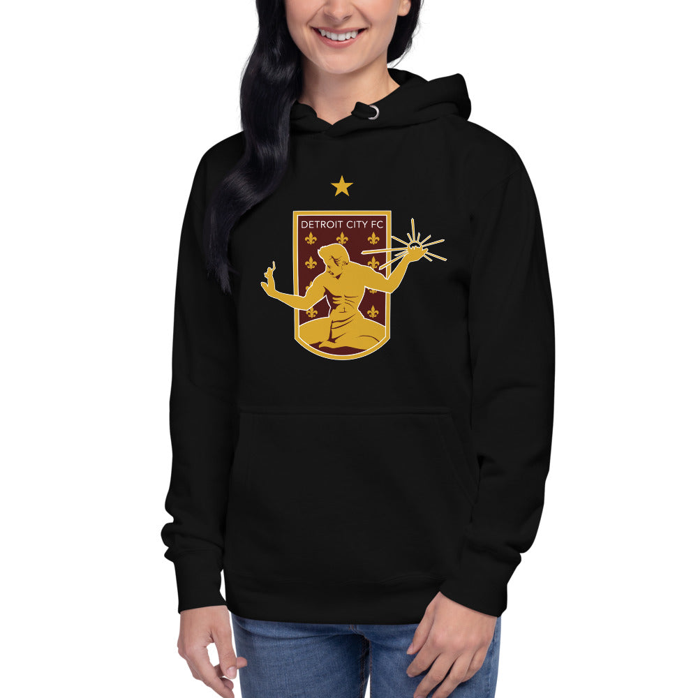 Detroit City FC Crest Cotton Heritage Premium Hoodie