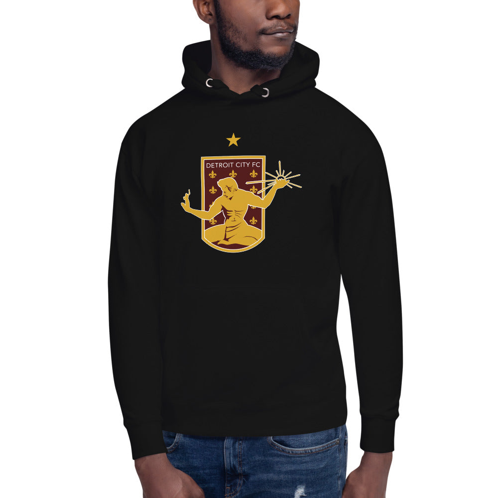 Detroit City FC Crest Cotton Heritage Premium Hoodie