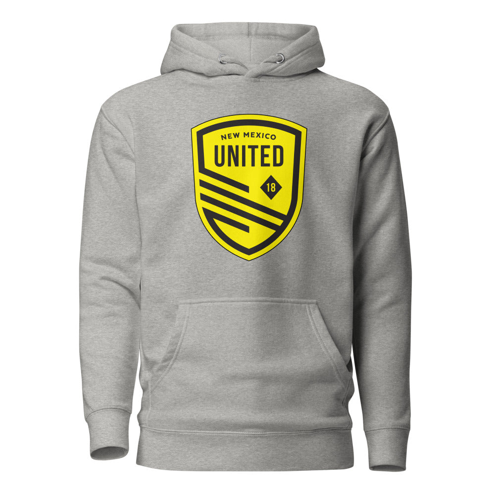 New Mexico United Crest Cotton Heritage Premium Hoodie Carbon Grey