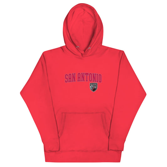 San antonio fc wordmark adult hoodie - team red