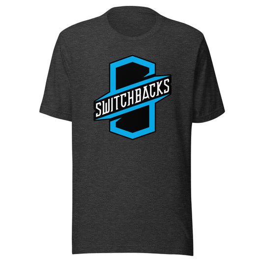 Colorado springs switchbacks crest adult t-shirt - dark grey heather