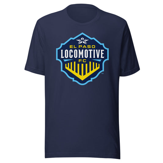 El paso locomotive crest adult t-shirt - navy