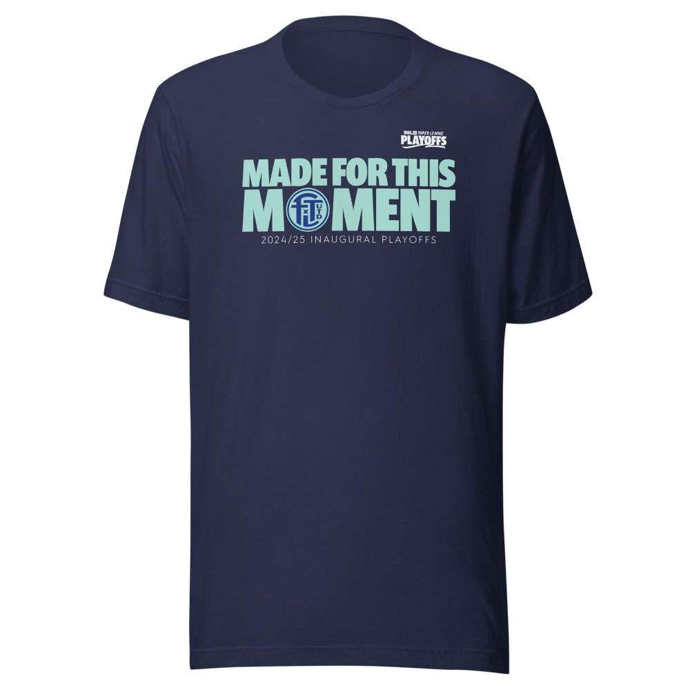 Fort Lauderdale United FC Inaugural Season Playoffs Adult T-Shirt Navy