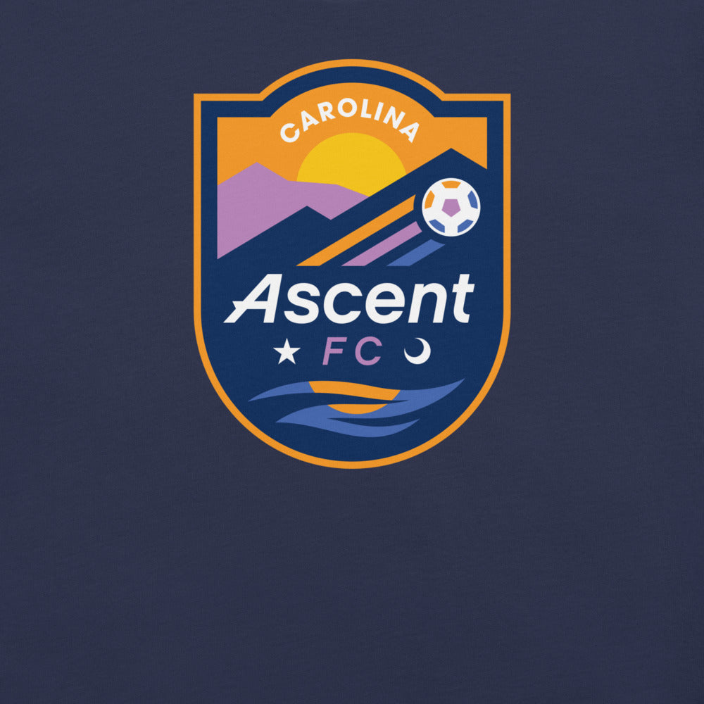 Carolina Ascent FC Crest Adult T-Shirt