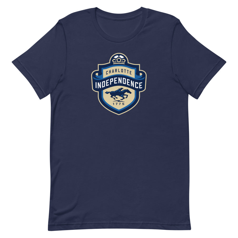 Charlotte Independence Crest Adult T-Shirt Navy