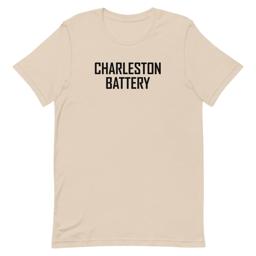 Charleston Battery Wordmark Adult T-Shirt Soft Cream
