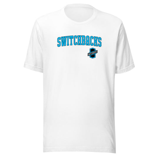 Colorado springs switchbacks wordmark adult t-shirt - white