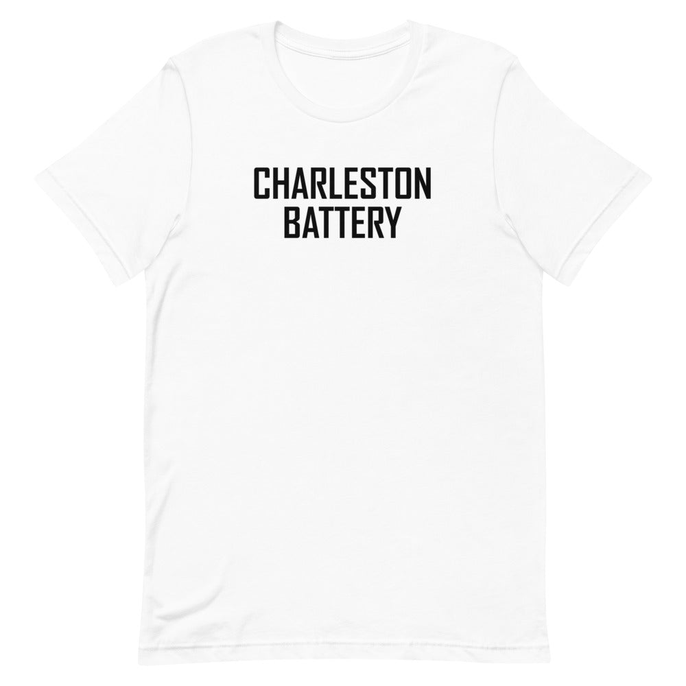 Charleston Battery Wordmark Adult T-Shirt White