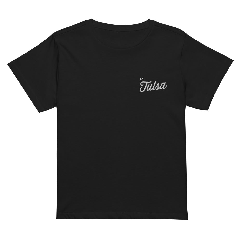 Tulsa Script FC Tulsa Embroidered Script Team Women's T-Shirt – USL Shop